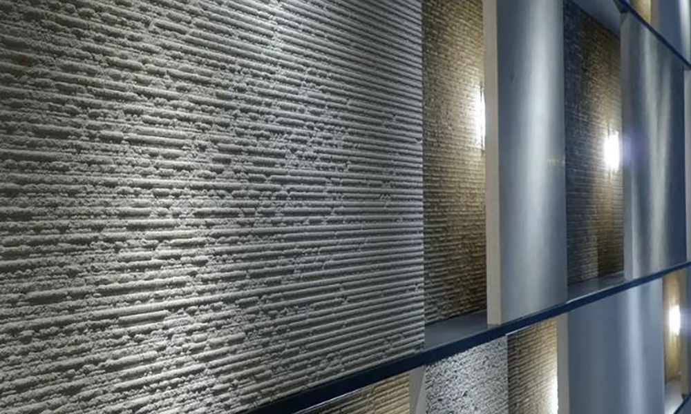Plester Dinding Motif Garis